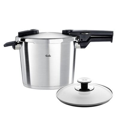 Fissler Vitaquick Premium Pressure Cooker Set, 8.5qt with Glass Lid