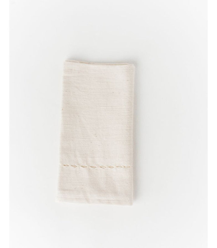 Pulled Cotton Napkins - Set of 4, Beige