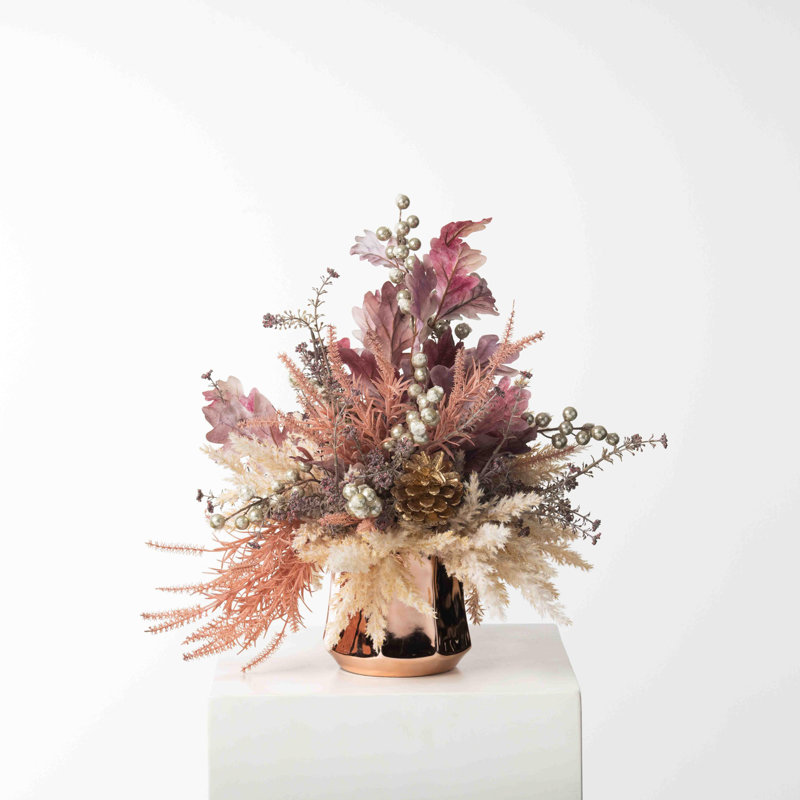 Arrangement floral mélangé en pot