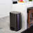 13.2 Gallon Stainless Steel Rectangular Step On Kitchen Trash Can-66040959