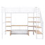 Lit mezzanine en métal avec escalier-730856035