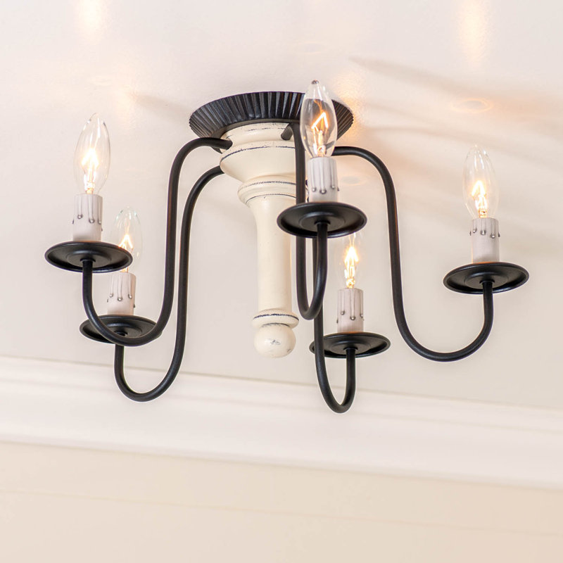 Scottville Flush Mount, White