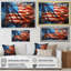 Drapeau moderne des États-Unis I - drapeau, art mural-54280451-54280449