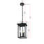 Luminaire suspendu d'extérieur 9 po Glenwood