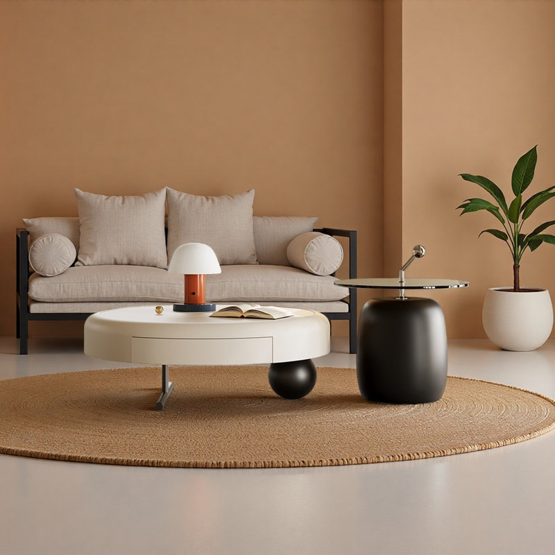 Table basse moderne de style rétro