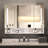 Modern Bathroom Storage Cabinet With Mirror And Led Lights - 39X28 Inches, White, Wall Mounted, Waterproof, Aluminium, Multilevel Compartment White & Modern, Multi