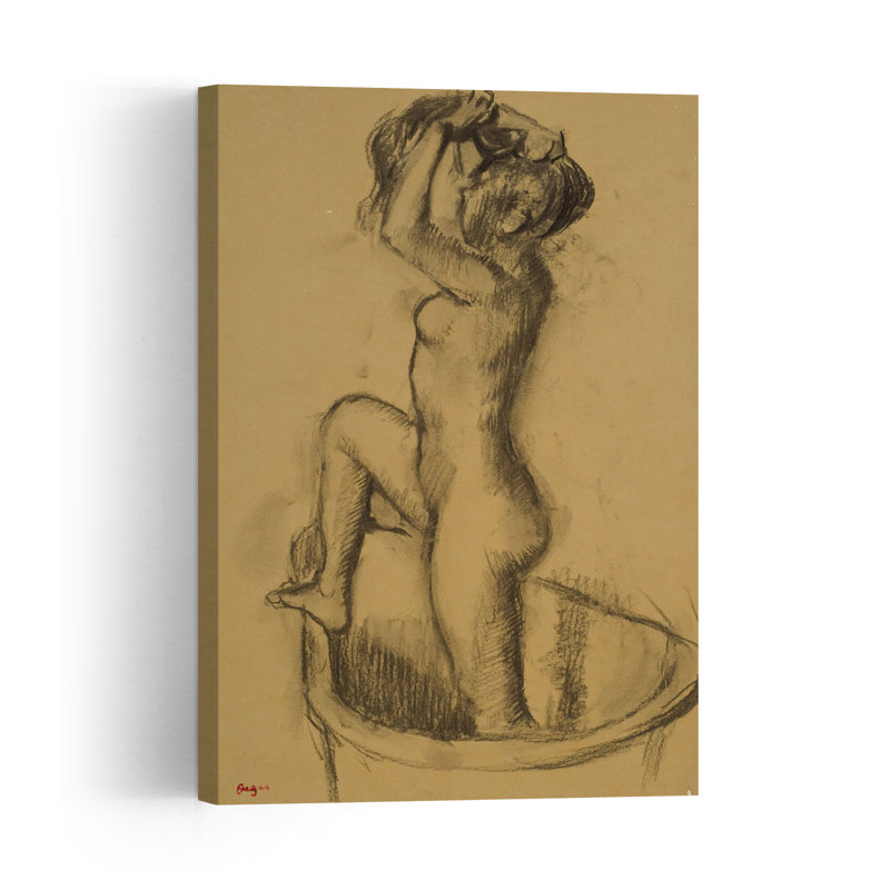 Woman Standing In A Bathtub, C.1890-92 Abstract Contemporary Wall Art Print, 91.44cm H x 60.96cm W