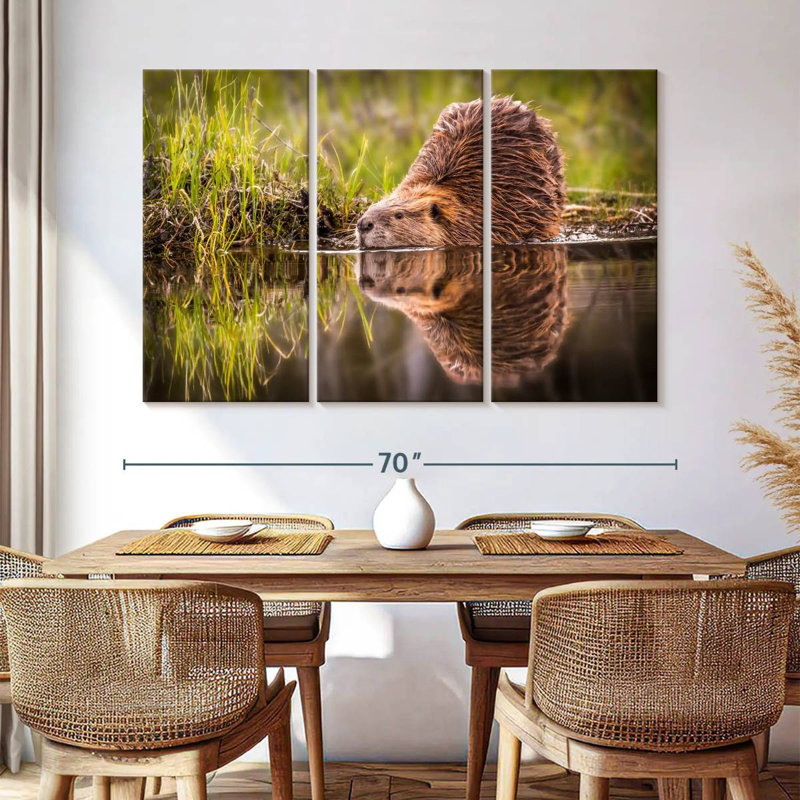 Brampt Beaver, 42" H x 65" W