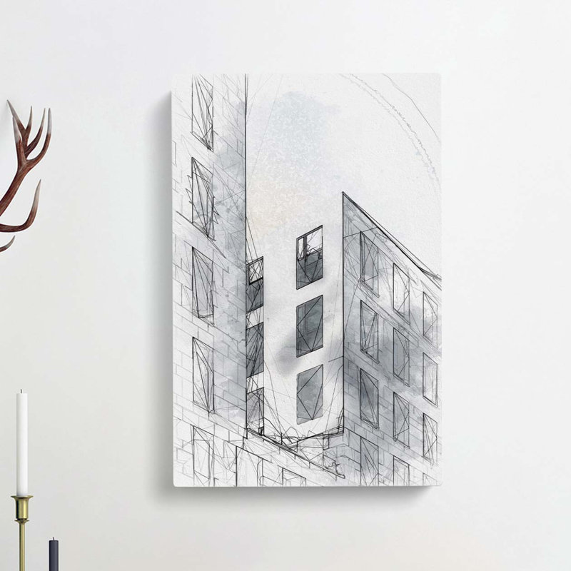 Sketching the Architecture Vol.45 - Wrapped Canvas Drawing - Wrapped Canvas, 60cm H x 40cm W x 3cm D