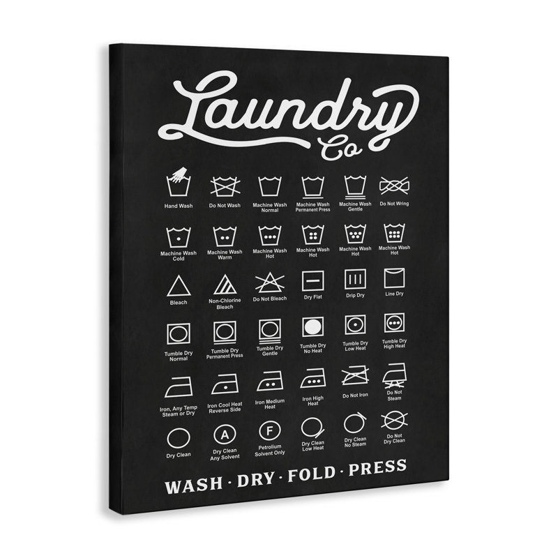 "Laundry Laundry", H 20 po x l 16 po