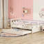 Structure de lit plateforme en bois avec lit gigogne