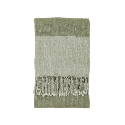 Bahe Striped Blanket with Fringe