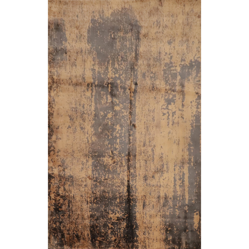 Tapis moderne moderne à aspect délavé 5 x 7