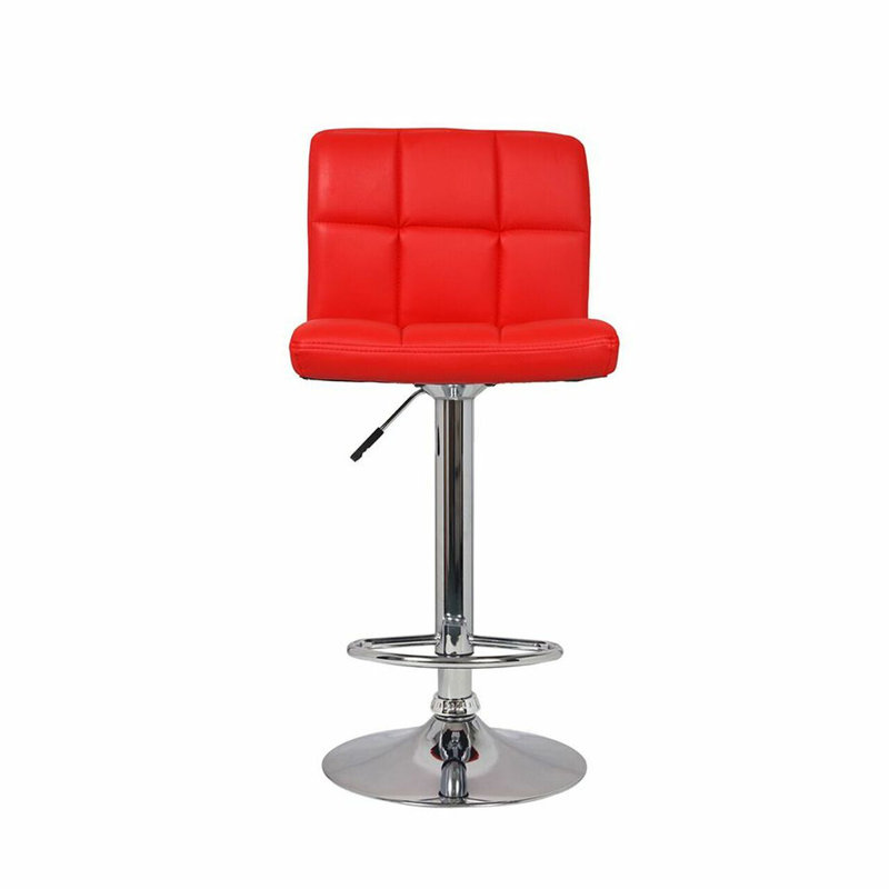 Tabouret pivotant à hauteur réglable, Rouge