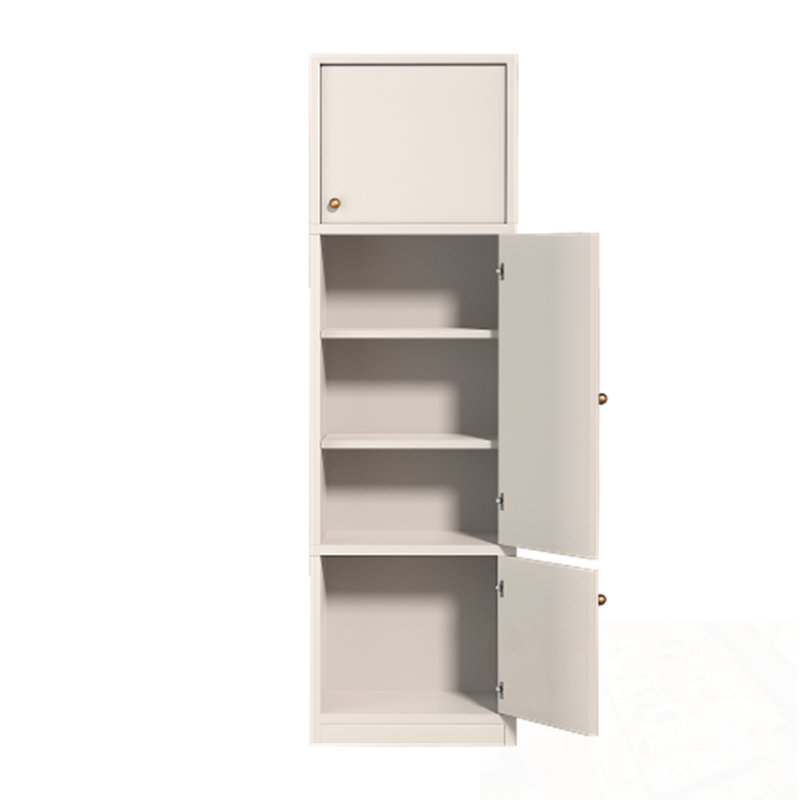 Garde-manger avec 3 portes et tablettes réglables, Blanc