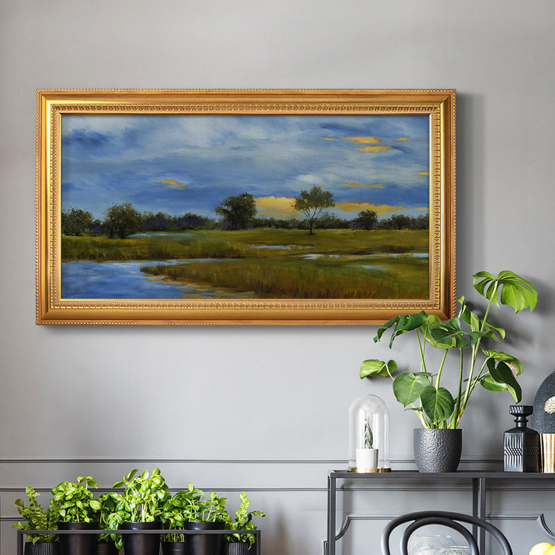 Riverwalk - Reproduction de photo sur toile simple, H 25 po x l 45 po x P 1 po