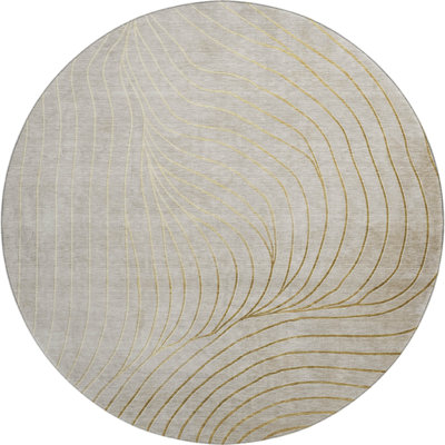 Premium Machine Washable Mayfield AMF2107 Swirls Rug