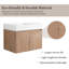 Meuble-lavabo simple 29,97 po avec plateau en résine Friedhilde