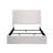 Caron Queen Upholstered Wingback Bed with 54'' High Headboard - Minimalist Ivory Canvas Chenille Bed Frame with Metal Support - Easy Assembly Contemporary Bedroom Furniture-2102823413-2102823414