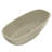 66.9 Inch Freestanding Soaking Tub With Solid Surface, Khaki Matte, Modern Minimalist Style, Ergonomic Design 66.9*29.5*21.7 Bathtub Matte Finish, Oval Shape, Center Drain Placement, Ideal For