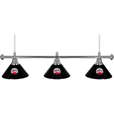 Luminaire suspendu pour table de billard 3 lumières University of Georgia