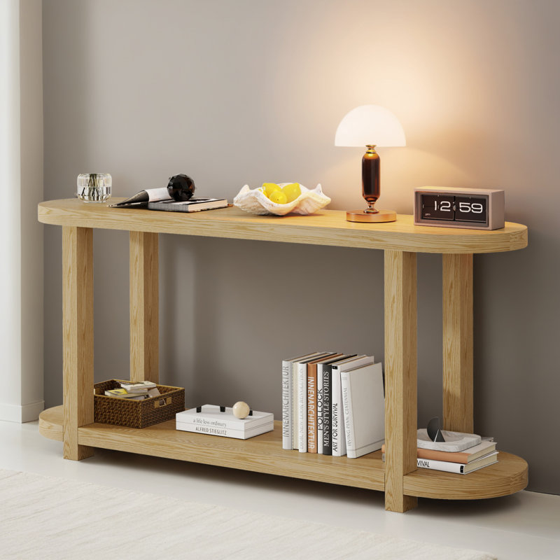 Console de 63 po pour le vestibule, Naturel