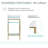 Pierre 19.5" Freestanding Bathroom Vanity with Open Shelf and Brushed Gold Metal Frame-59097691