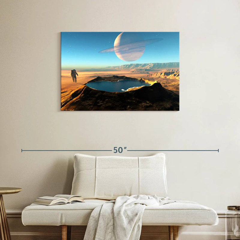 Kelan Space Crater, 24" H x 36" W