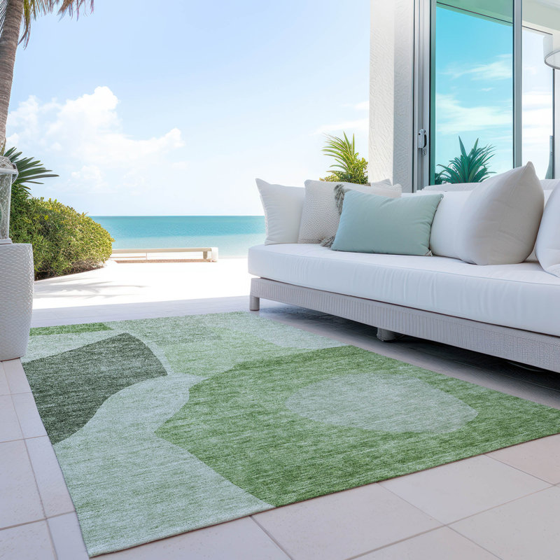 Tapis intérieur / extérieur Charice avec envers antidérapant, Rectangle 3 pi x 5 pi