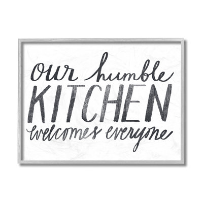 «Minimal Our Humble Kitchen Expression Text» par Katie Doucette - impression d'art graphique