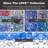 Pebble Mosaic Blue Mix tile 12x12 sheet, 10.76 sqft/case, Kitchen Backsplash, Bathroom, Pool tile -98403985