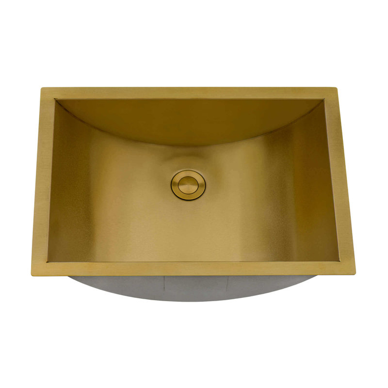 Ruvati 16 x 13 inch Bathroom Sink, Brushed Gold