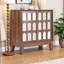 Buffet 60 pouces Mid-Century moderne avec portes et tablettes pour le rangement du salon-460583547