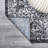 Modern Persian Boho Vintage Trellis Black/Ivory Rug-1413647302