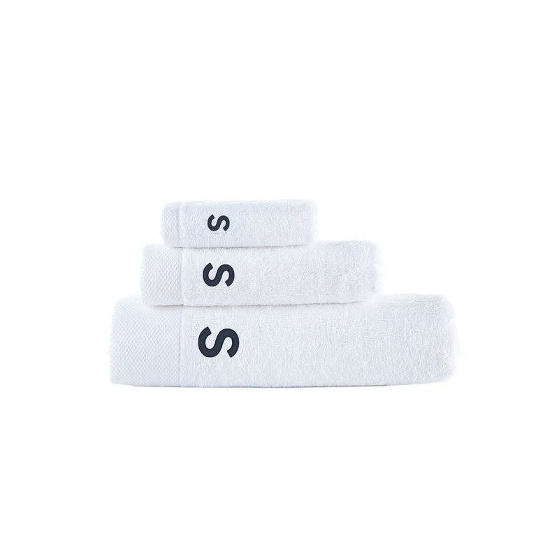 Dierks 3 pcs Towel Set, S, White