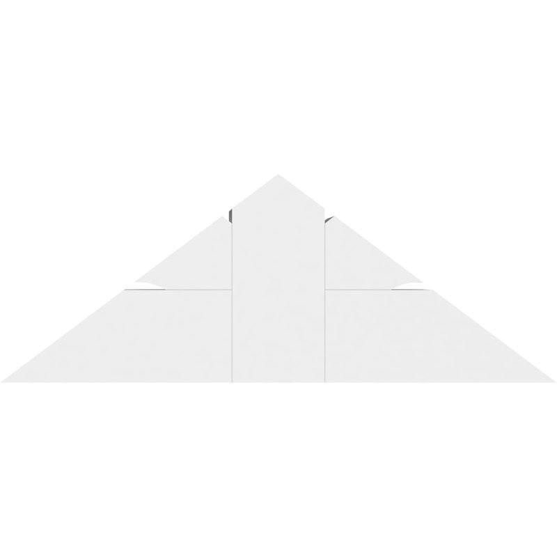 Support pour pignon en PVC de qualité architecturale Richland, H 13,5 po x l 36 po (pas: 9/12), P 6 po x F 6 po