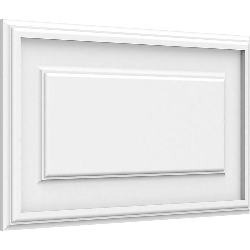 Panneau mural surélevé en PVC blanc Legacy, H 12 po x l 22 po x P 0,63 po