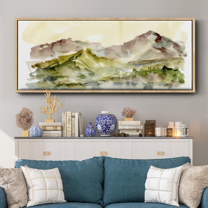 Plum Ridge II - toile encadrée, H 24 po x l 60 po