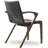 Solid Wood Outdoor Dining Armchair with Cushions-614482387