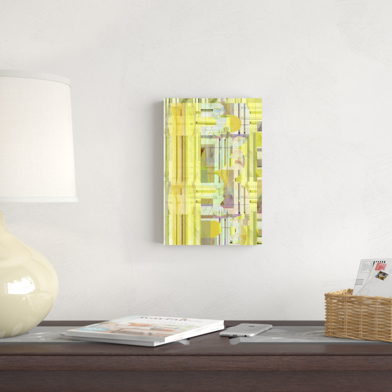 " Yellow Curves IV ", 12" H x 8" W 