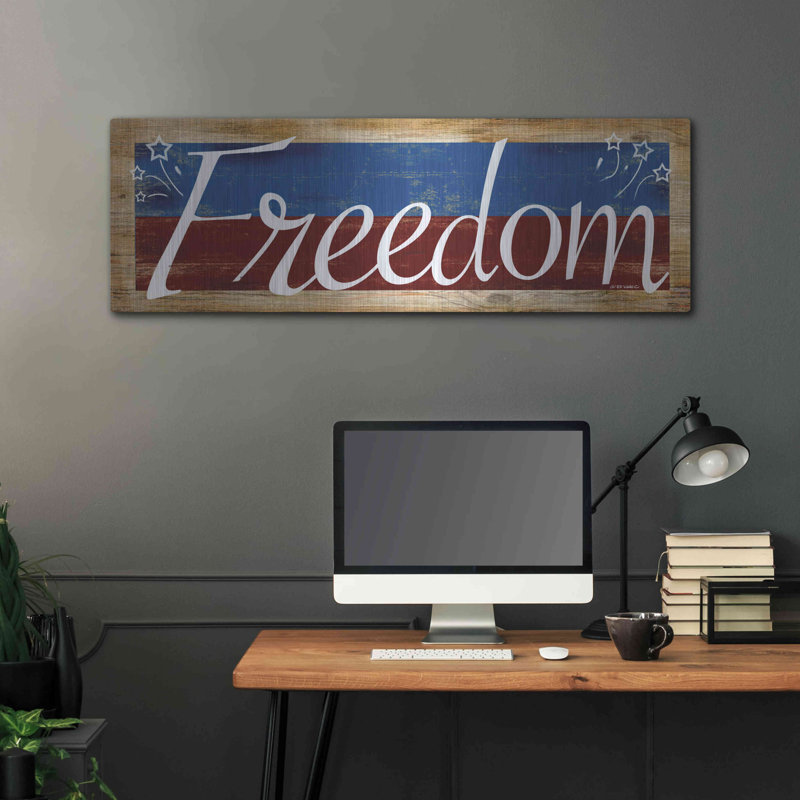 «Freedom» par Ed Wargo, H 16 po x l 48 po