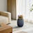 12 in. Medium Navy Blue(Upgraded Interior) Concrete Tall Round Planter / Pot Modern Design Planter with Drainage Hole-783520390-783520395