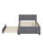 Full Upholstered Platform Bed With Trundle