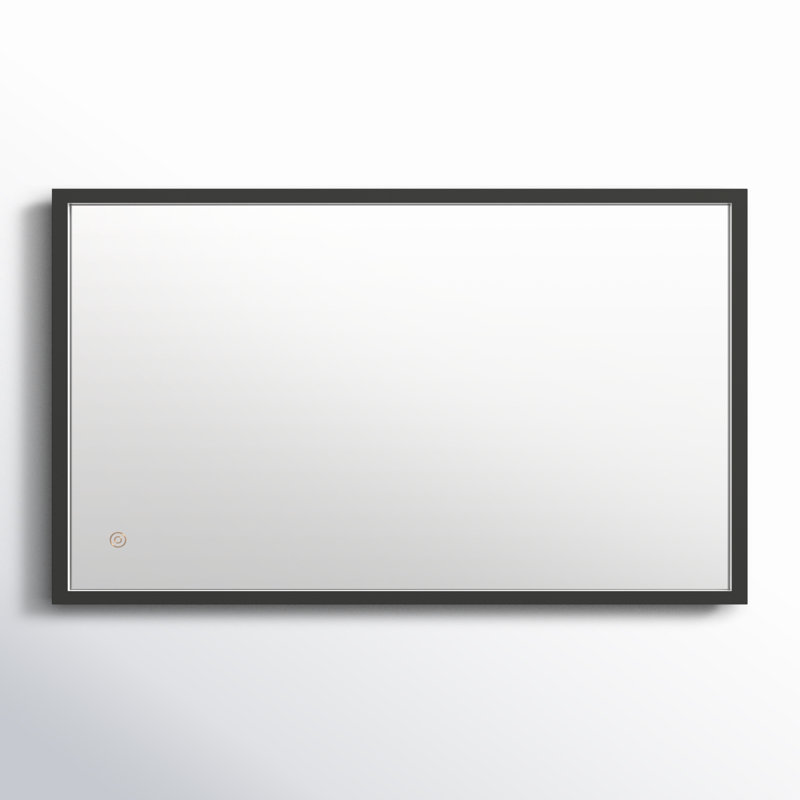 Piche Aluminium Mirror, 18" x 30", Black