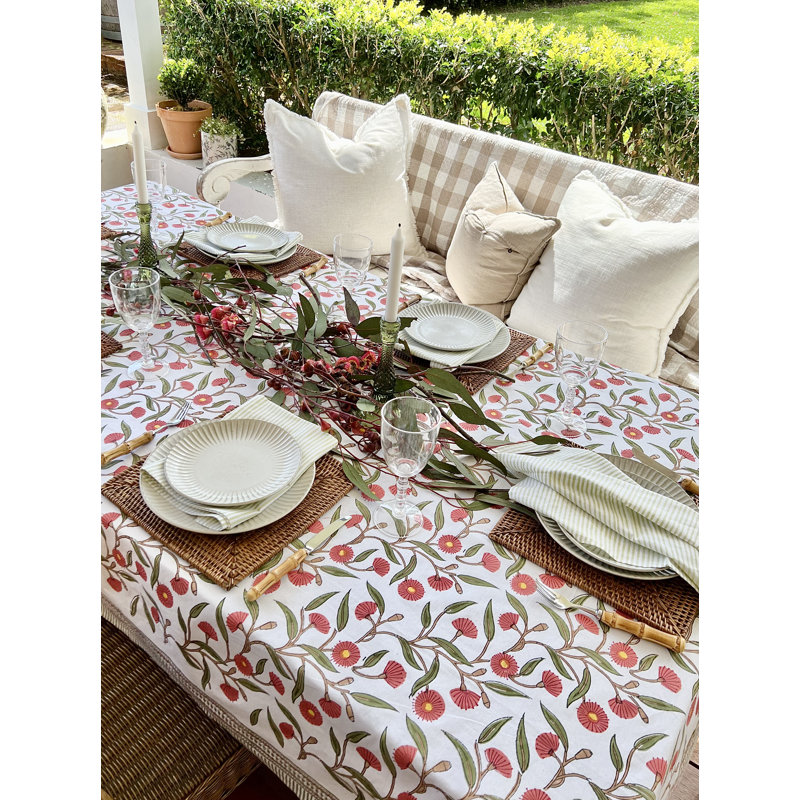 Red Flowering Gums Tablecloth, 108" L x 70" W