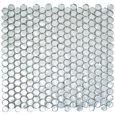 0.8" x 0.8" Glass Penny Round Mosaic Wall & Floor Tile