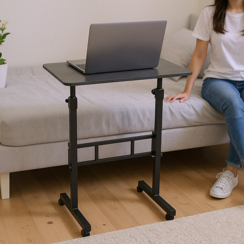 Adjustable Metal Base Floating Desk, Black