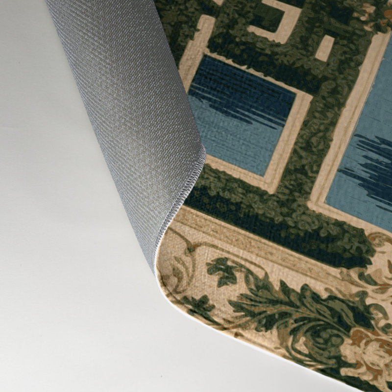 Tapis vert français intérieur et extérieur, Rectangle 5 pi x 7 pi