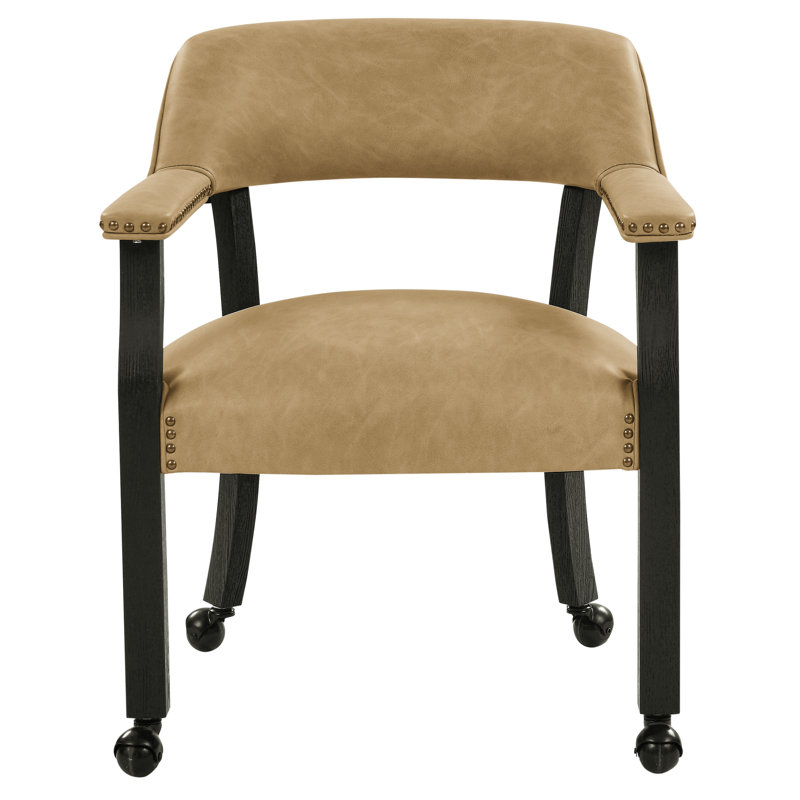 Resendez Upholstered Back Armchair, Black, Sand