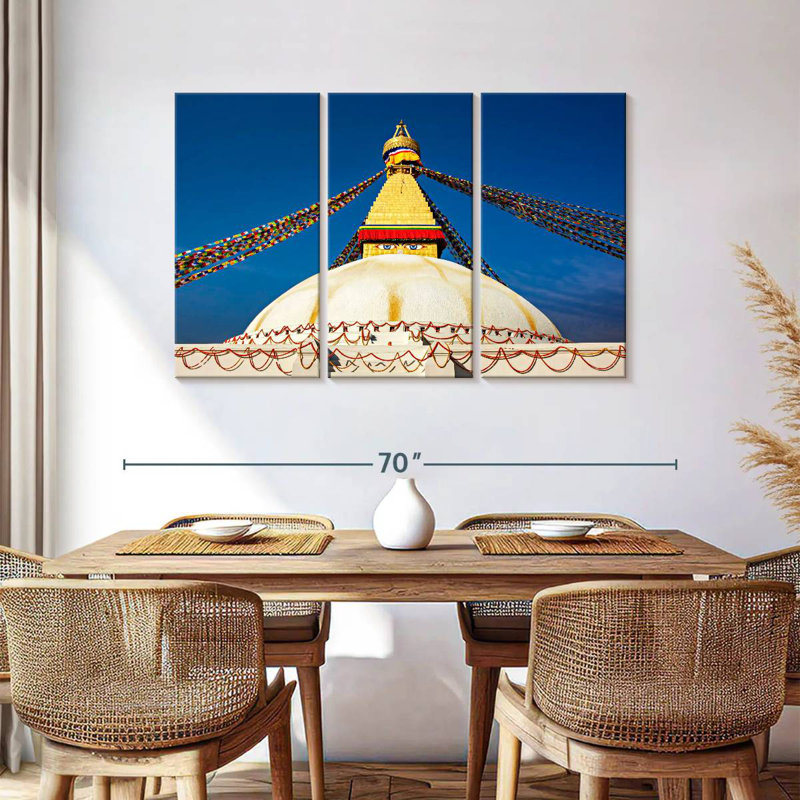 Adella Boudhanath Stupa, 36" H x 57" W